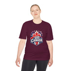 Go Canada Soccer T Shirt, Moisture Wicking Fan Tee