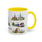 Salt Lake City Illustrated Travel Mug | City Souvenir Accent Coffee Mug | 11oz 15oz Ceramic Cup