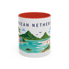 Caribbean Netherlands Coffee Mug | Travel Souvenir Accent Mug | Country Gift Ceramic Cup 11oz 15oz