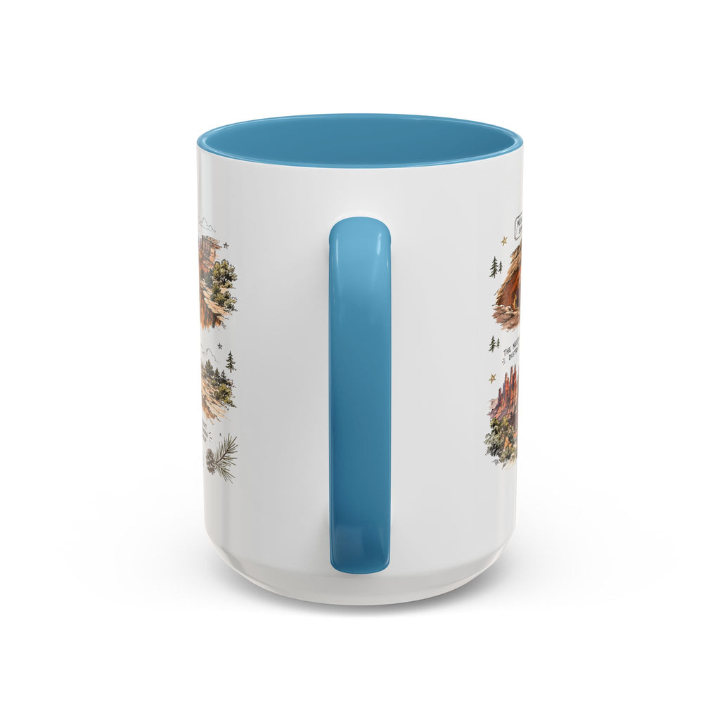 Canyonlands National Park Coffee Mug | Utah Red Rock Desert River Gift | Accent Color Ceramic 11oz 15oz