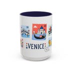 Venice Coffee Mug | Postage Stamp Collage Mug | Travel Souvenir Accent Cup 11oz 15oz