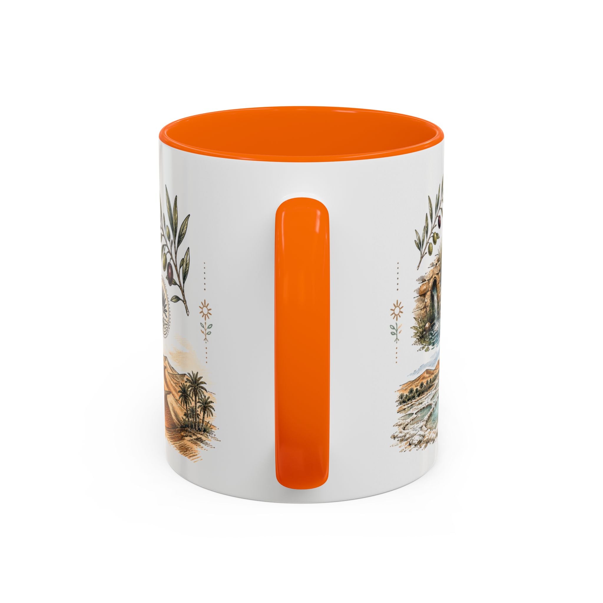 Siwa Oasis Mug, Egypt Travel Souvenir, Bucket List Gift, Accent Ceramic Coffee Mug 11oz 15oz