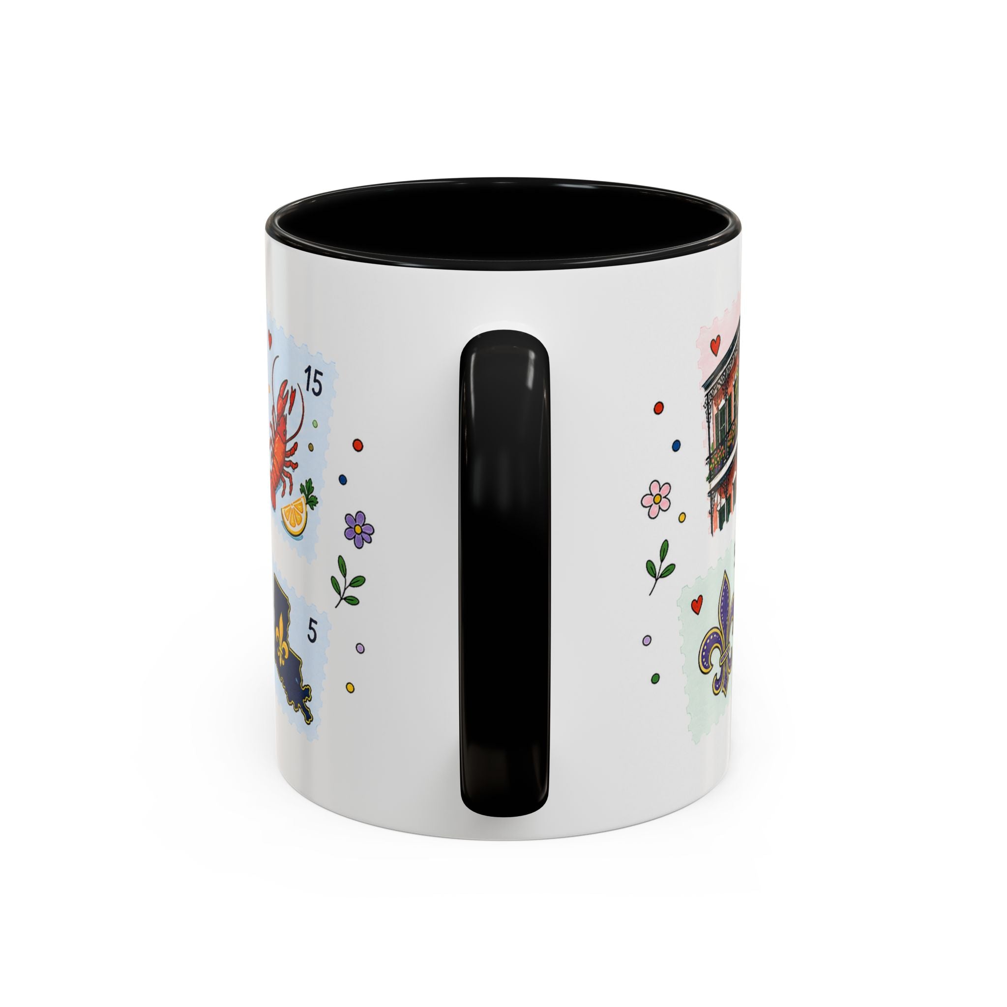 New Orleans Coffee Mug | Postage Stamp Collage Mug | Travel Souvenir Accent Cup 11oz 15oz