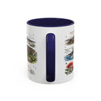Hawaii Volcanoes National Park Coffee Mug | Hawaii Big Island Lava Volcano Gift | Accent Color Ceramic 11oz 15oz