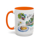 Salzburg Illustrated Travel Mug | City Souvenir Accent Coffee Mug | 11oz 15oz Ceramic Cup