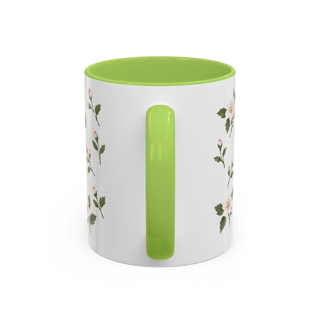 Missouri Hawthorn Mug, State Flower Floral Coffee Cup, 11oz Botanical Gift
