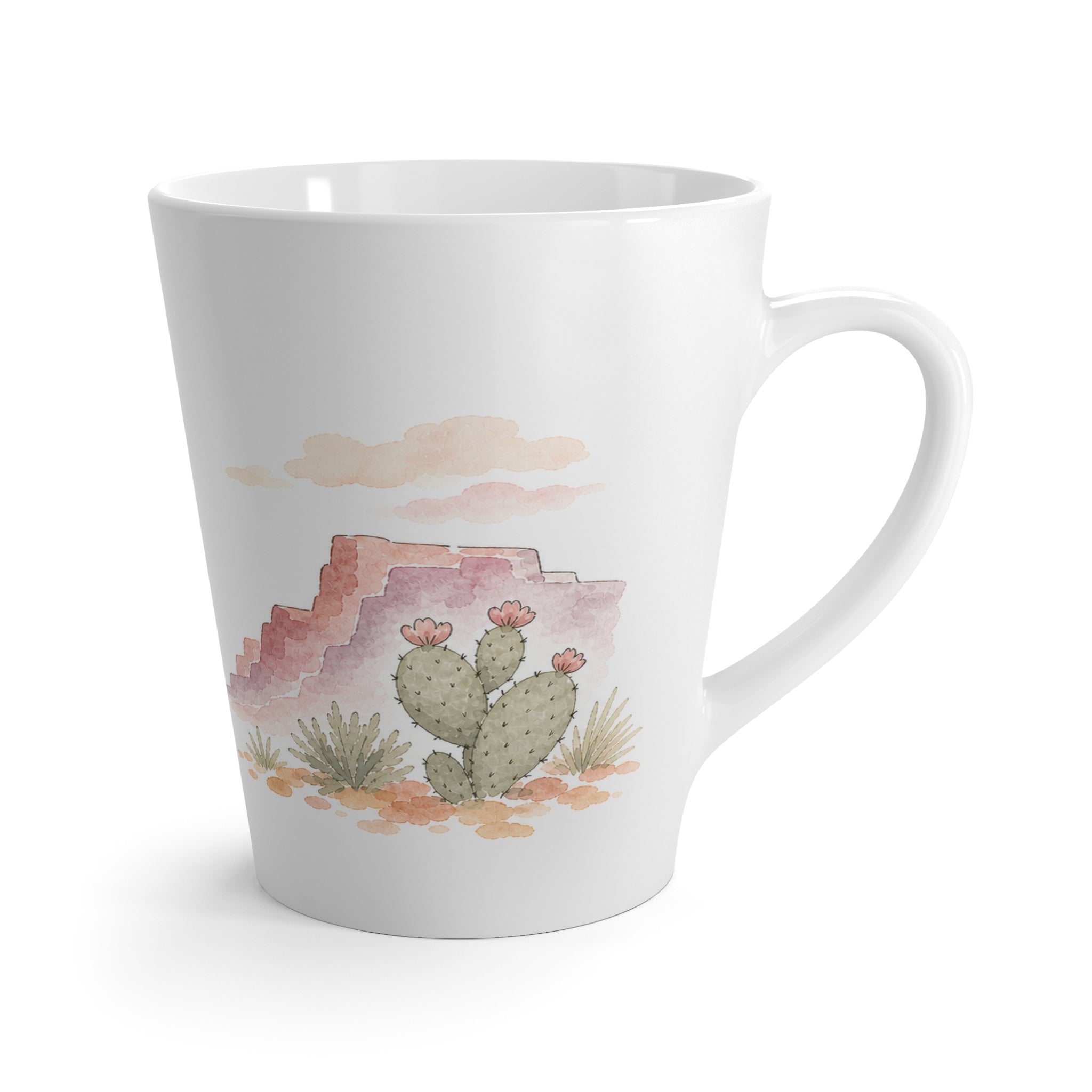 Grand Canyon National Park Latte Mug | Pastel Watercolor Nature Coffee Cup | 12 oz Travel Souvenir Gift