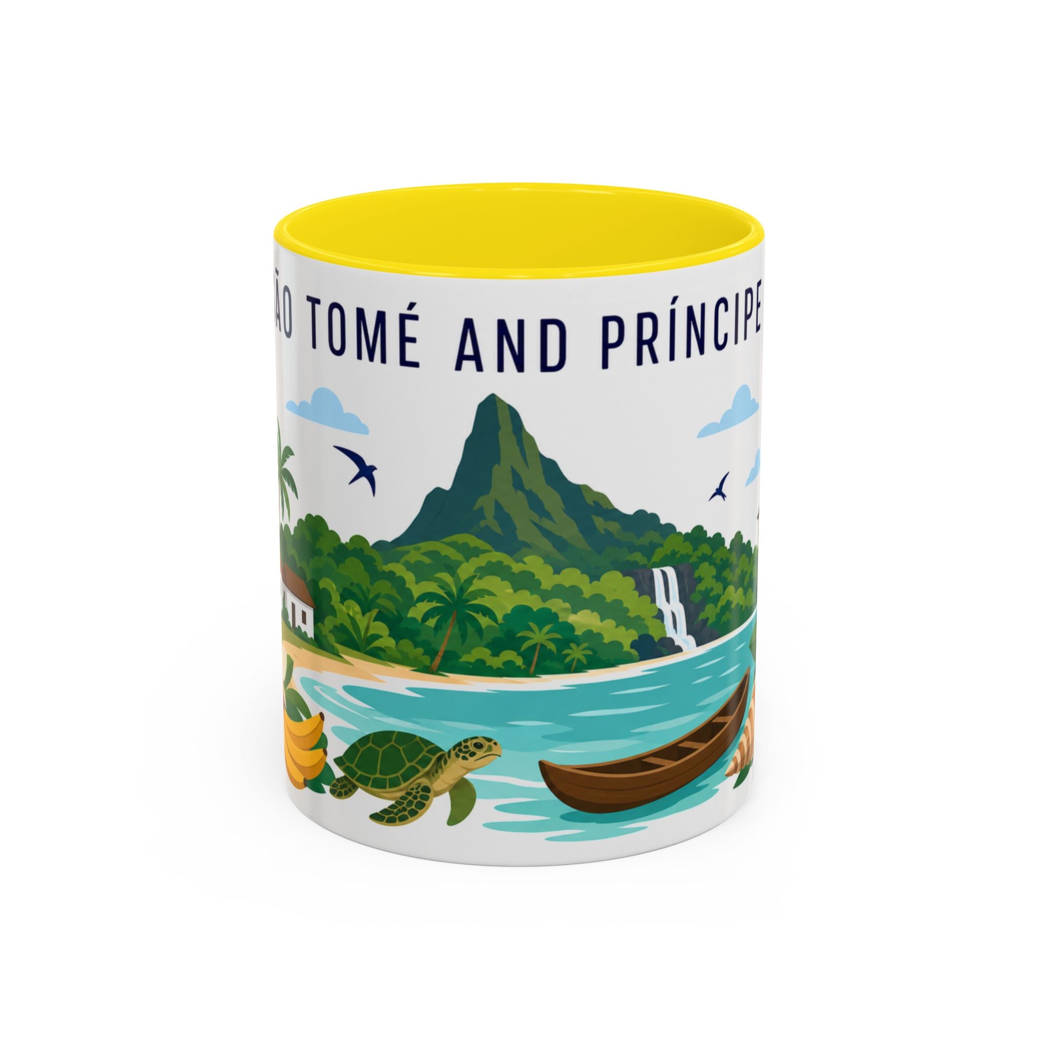 São Tomé and Príncipe Coffee Mug | Travel Souvenir Accent Mug | Country Gift Ceramic Cup 11oz 15oz