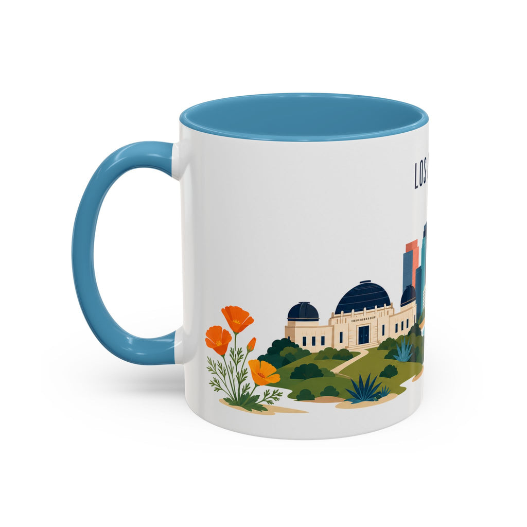 Los Angeles Coffee Mug | United States Travel Souvenir | Porcelain Decal City Gift | 11oz 15oz Accent Mug