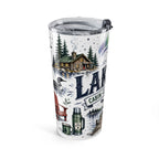 Cabin Country Lake Life 20oz Tumbler | Canada Cottage Gift | Insulated Stainless Steel Travel Cup