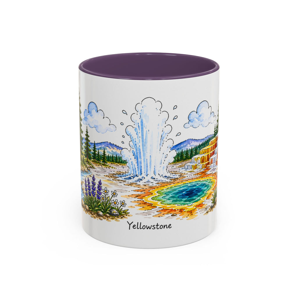Yellowstone National Park Mug | US Travel Souvenir Accent Coffee Mug | 11oz 15oz Ceramic Cup