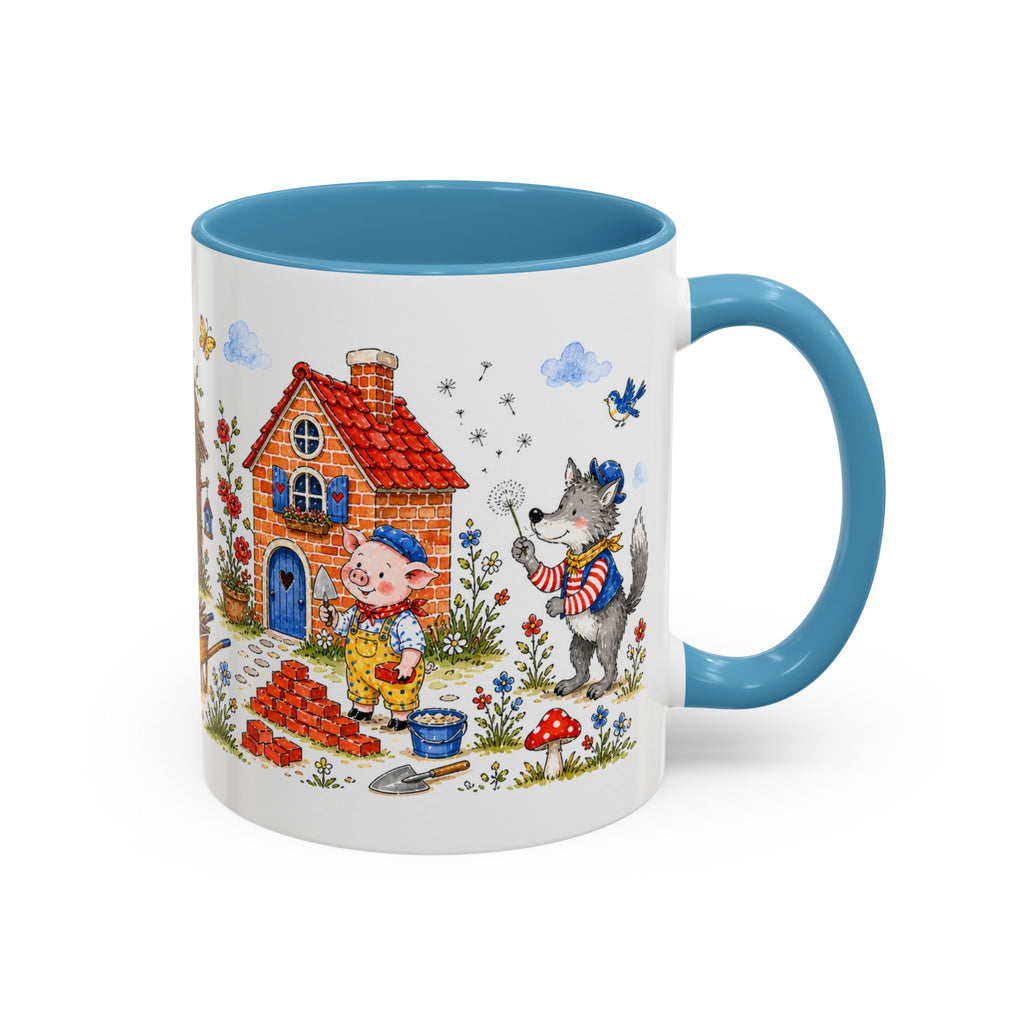 Three Little Pigs Mug | Storybook Fairy Tale Accent Coffee Mug | EveryLegend