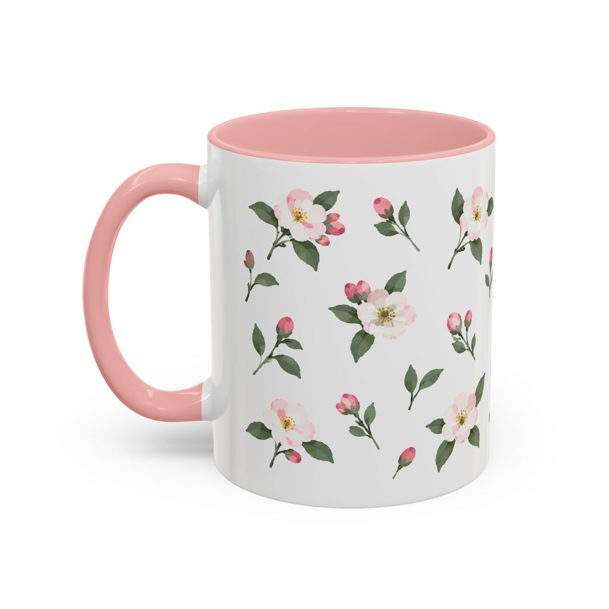 Michigan Apple Blossom Mug, State Flower Floral Coffee Cup, 11oz Botanical Gift
