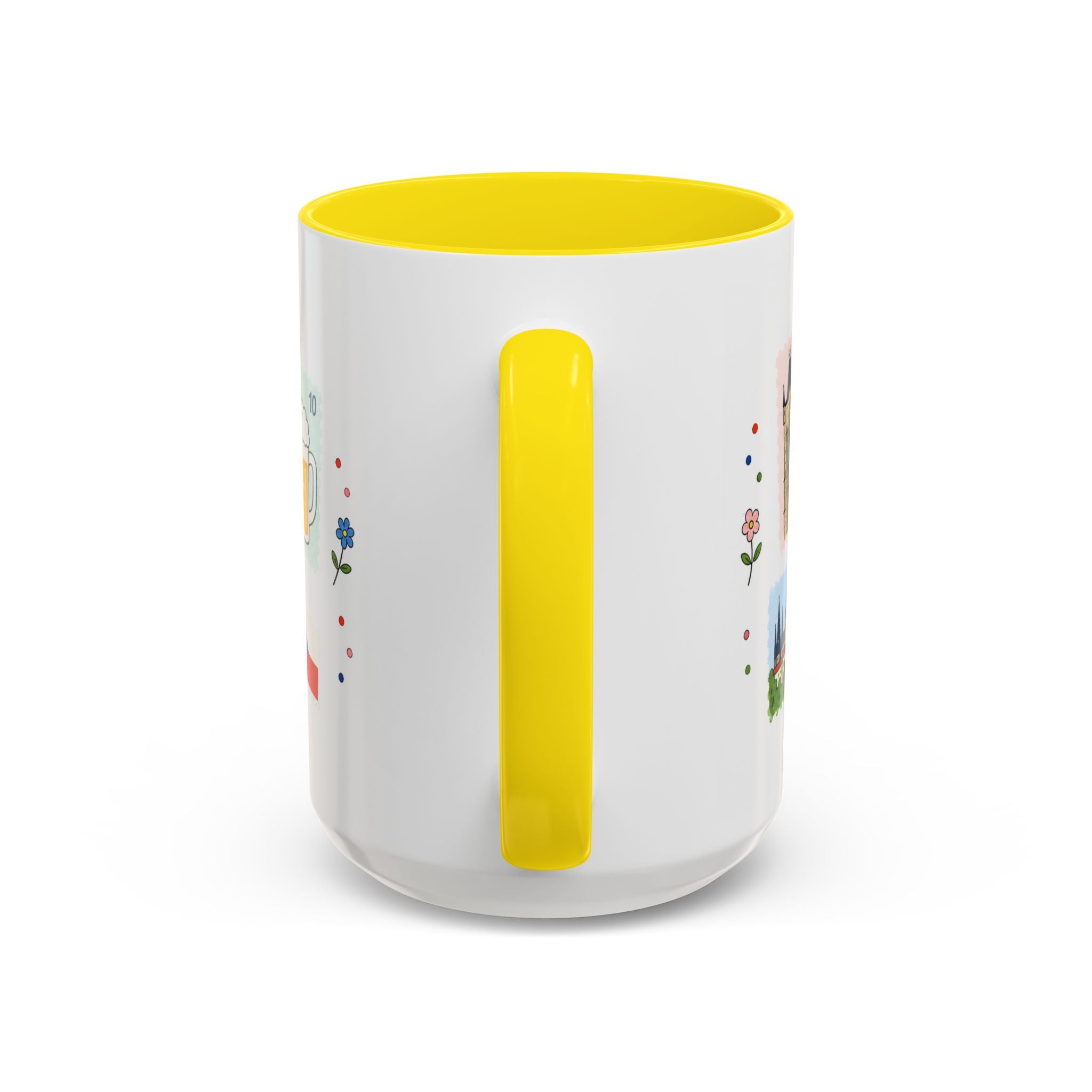Prague Coffee Mug | Postage Stamp Collage Mug | Travel Souvenir Accent Cup 11oz 15oz