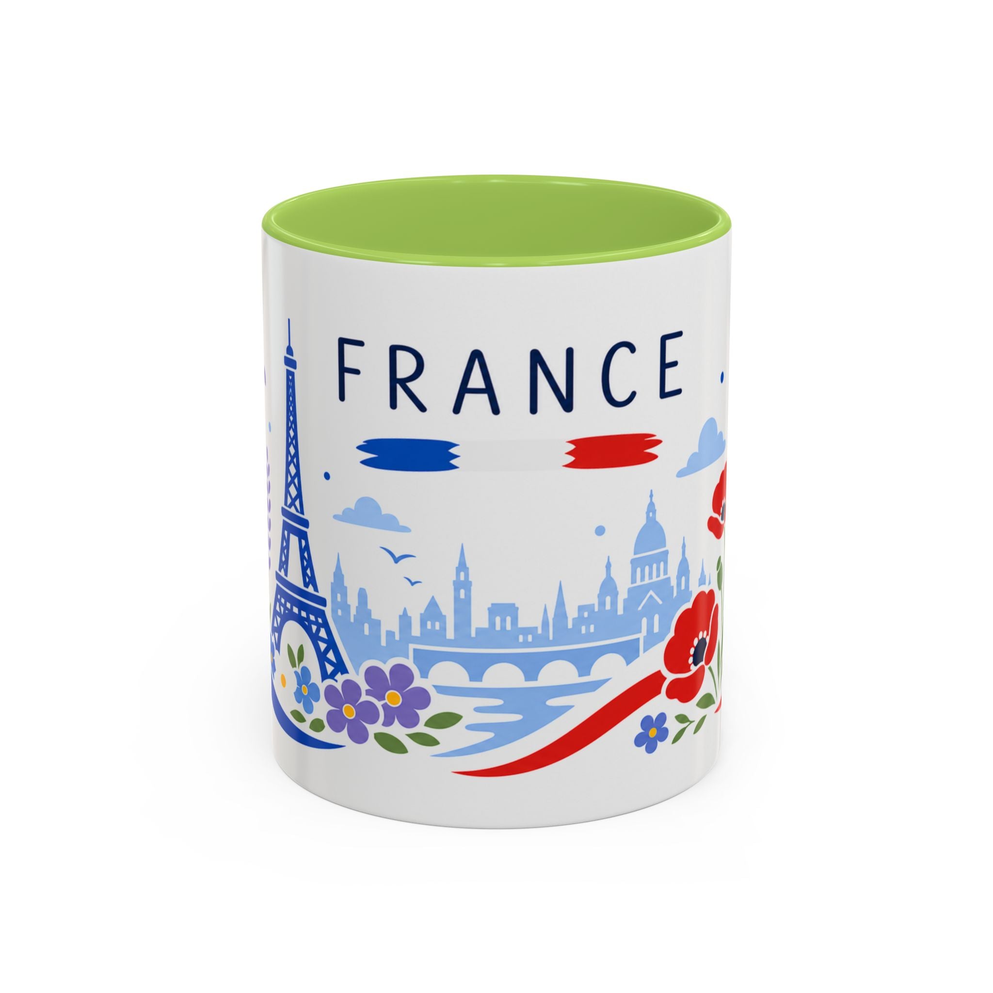 France Coffee Mug | Travel Souvenir Accent Mug | Country Gift Ceramic Cup 11oz 15oz