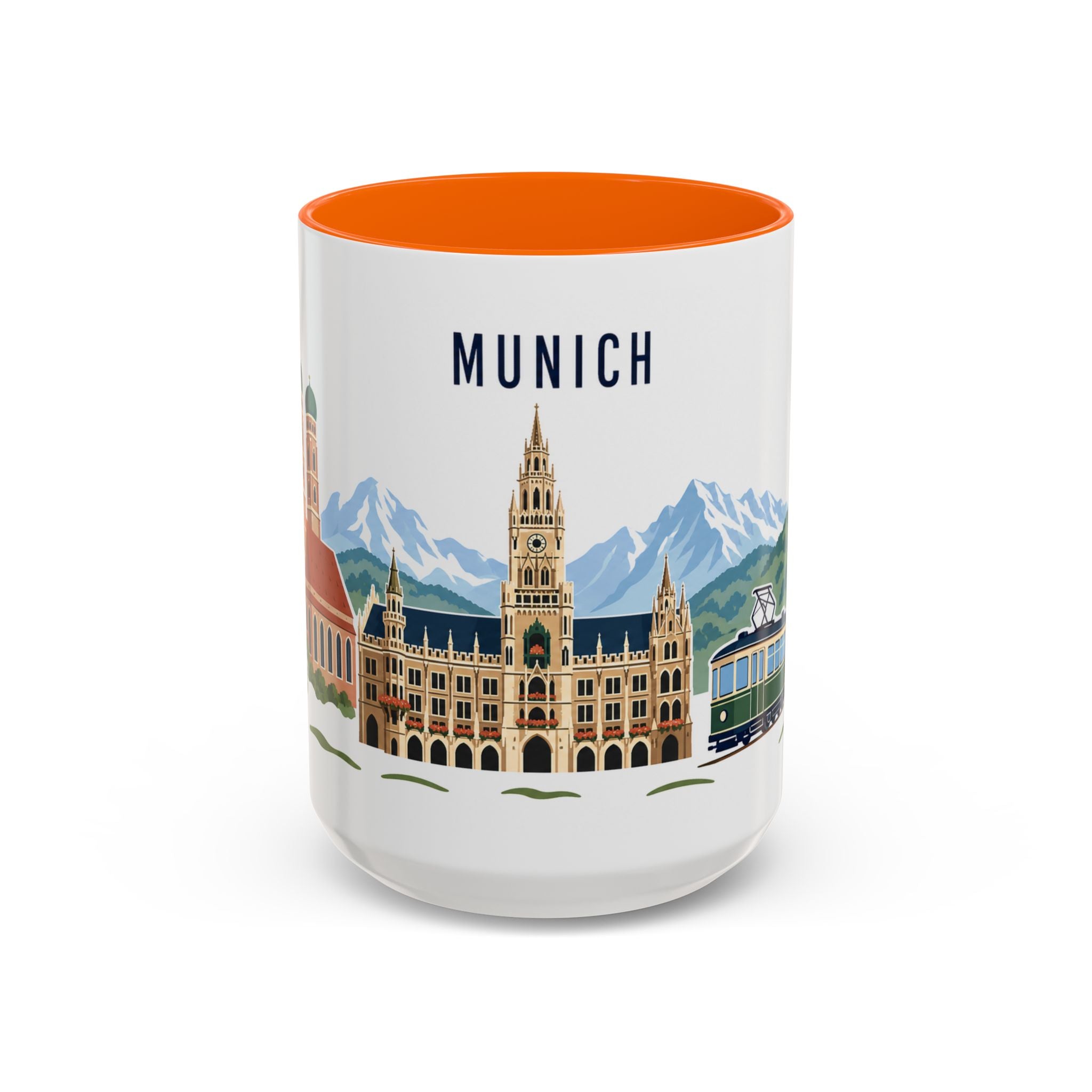 Munich Coffee Mug | Germany Travel Souvenir | Porcelain Decal City Gift | 11oz 15oz Accent Mug