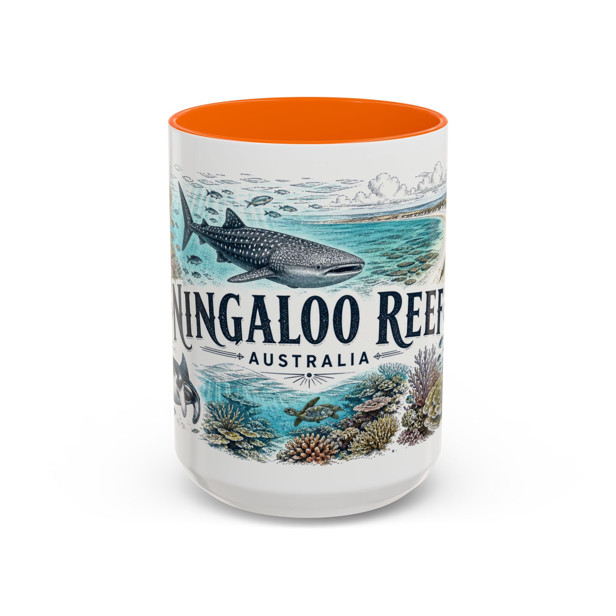 Ningaloo Reef Mug, Australia Travel Souvenir, Bucket List Gift, Accent Ceramic Coffee Mug 11oz 15oz