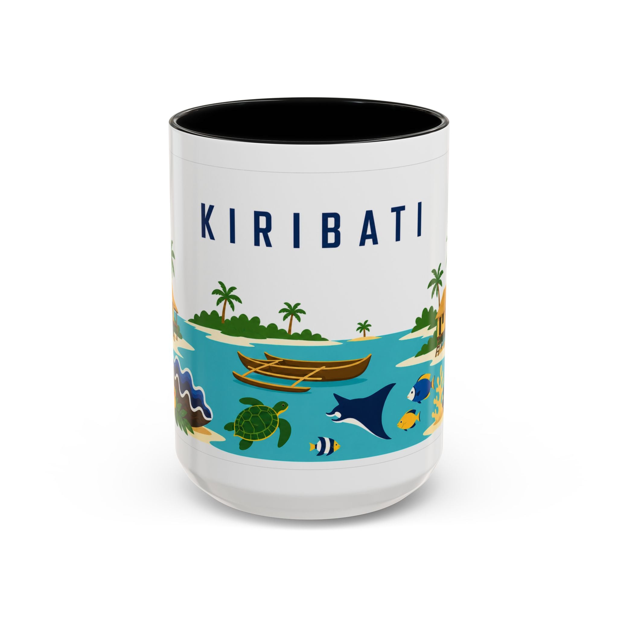 Kiribati Coffee Mug | Travel Souvenir Accent Mug | Country Gift Ceramic Cup 11oz 15oz