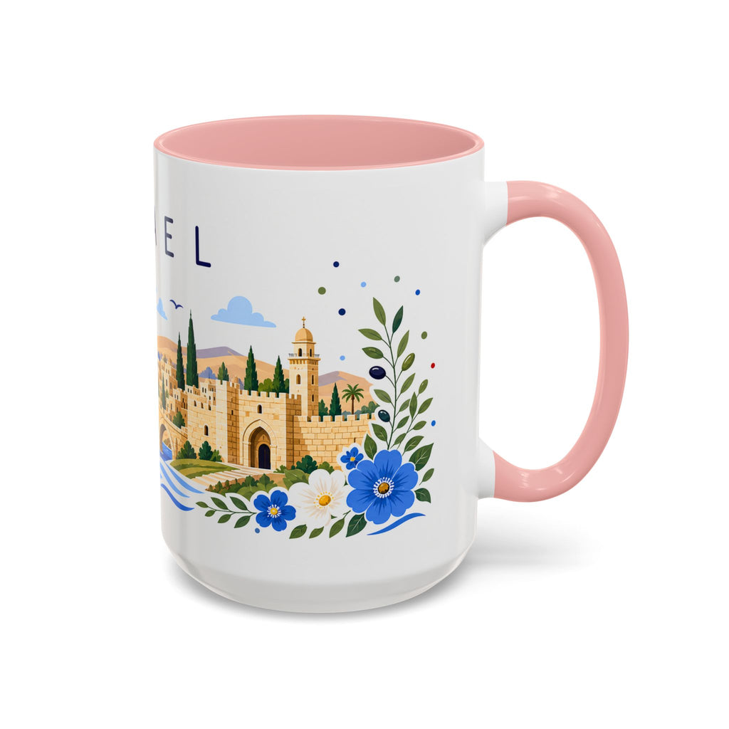 Israel Coffee Mug | Travel Souvenir Accent Mug | Place Gift Ceramic Cup 11oz 15oz