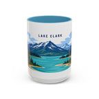 Lake Clark National Park Coffee Mug | Solid Color Block Park Souvenir | 11oz 15oz Accent Mug