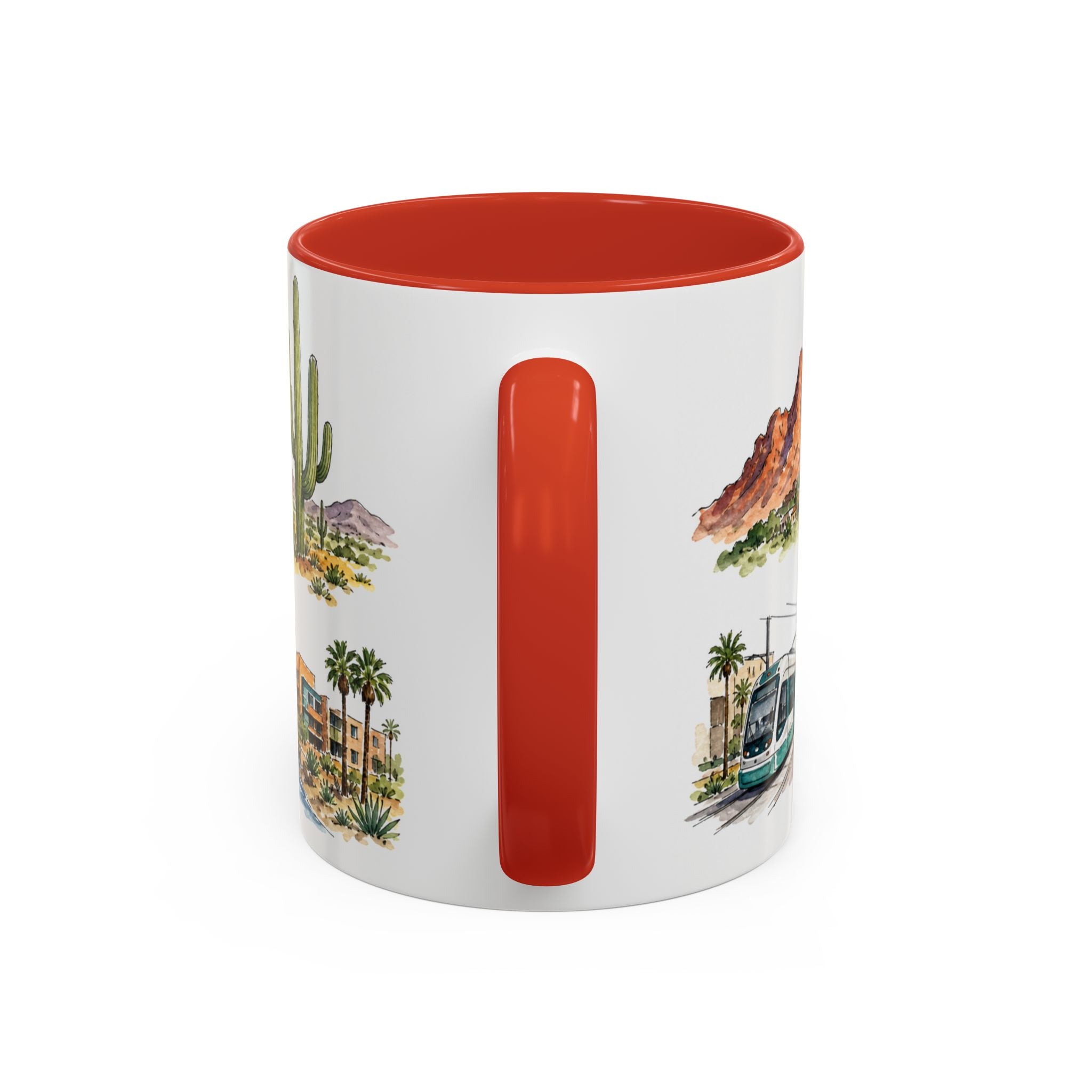 Phoenix Illustrated Travel Mug | City Souvenir Accent Coffee Mug | 11oz 15oz Ceramic Cup