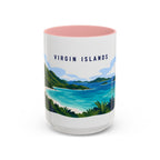 Virgin Islands National Park Coffee Mug | Solid Color Block Park Souvenir | 11oz 15oz Accent Mug