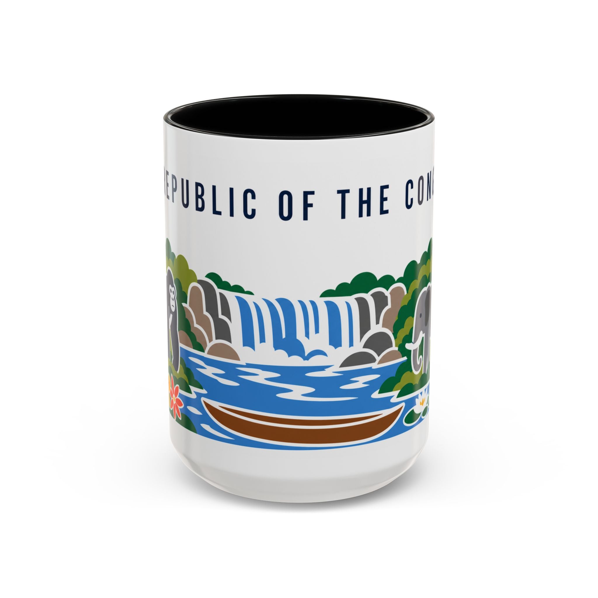 Republic of the Congo Coffee Mug | Travel Souvenir Accent Mug | Country Gift Ceramic Cup 11oz 15oz
