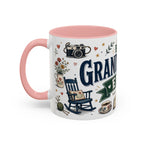 Best Grandparents Ever Coffee Mug | Gift From Grandkids | Accent Color Ceramic 11oz 15oz