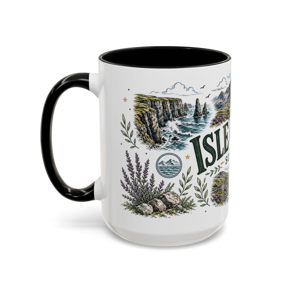 Isle of Skye Mug, Scotland Travel Souvenir, Bucket List Gift, Accent Ceramic Coffee Mug 11oz 15oz