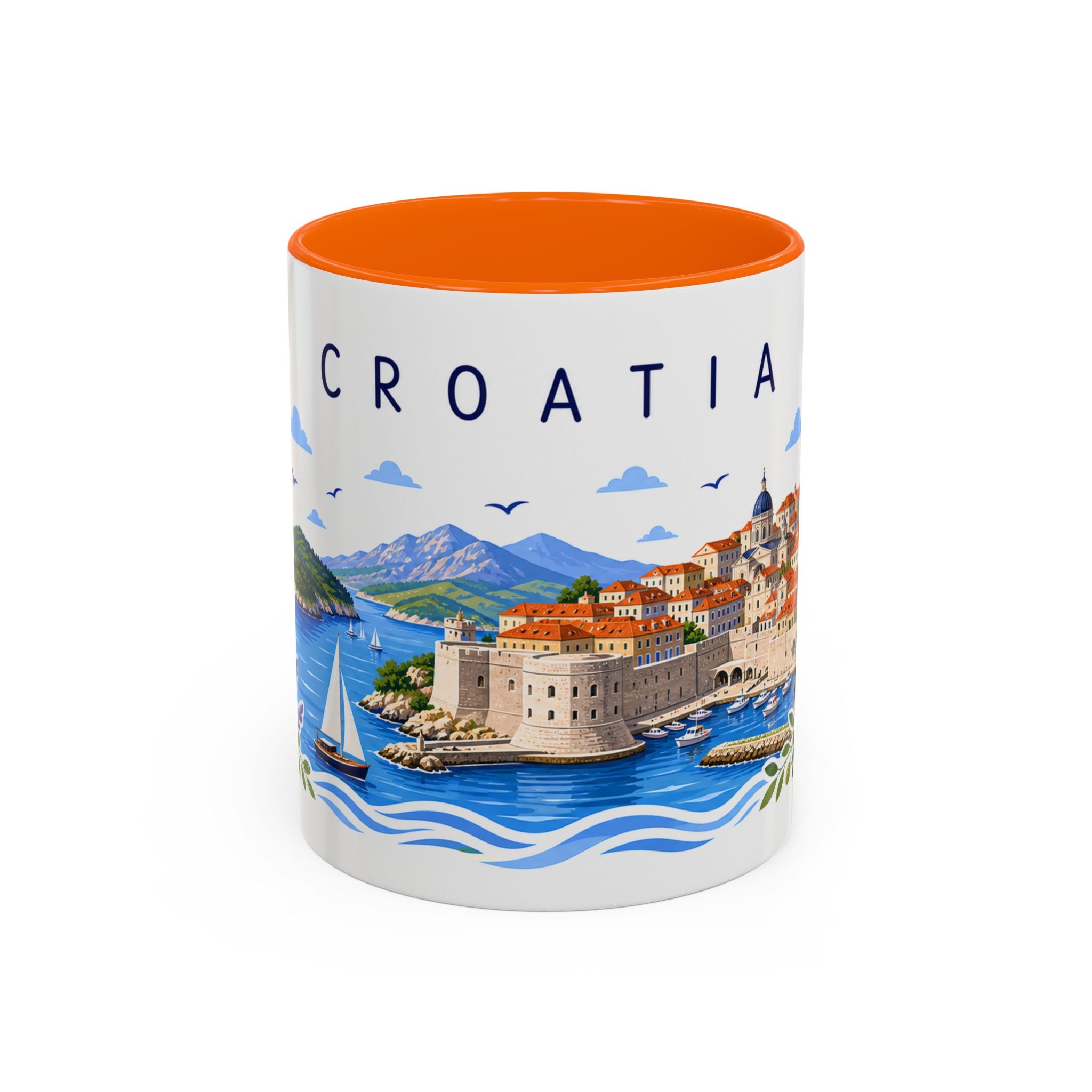 Croatia Coffee Mug | Travel Souvenir Accent Mug | Place Gift Ceramic Cup 11oz 15oz