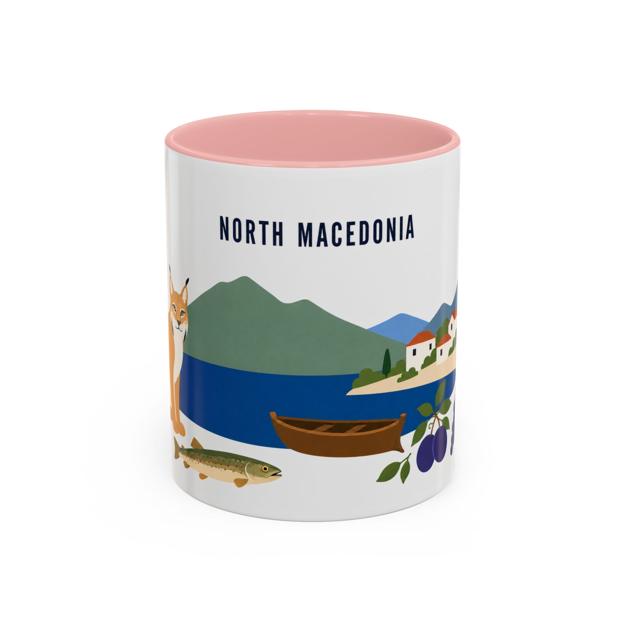 North Macedonia Coffee Mug | Travel Souvenir Accent Mug | Country Gift Ceramic Cup 11oz 15oz