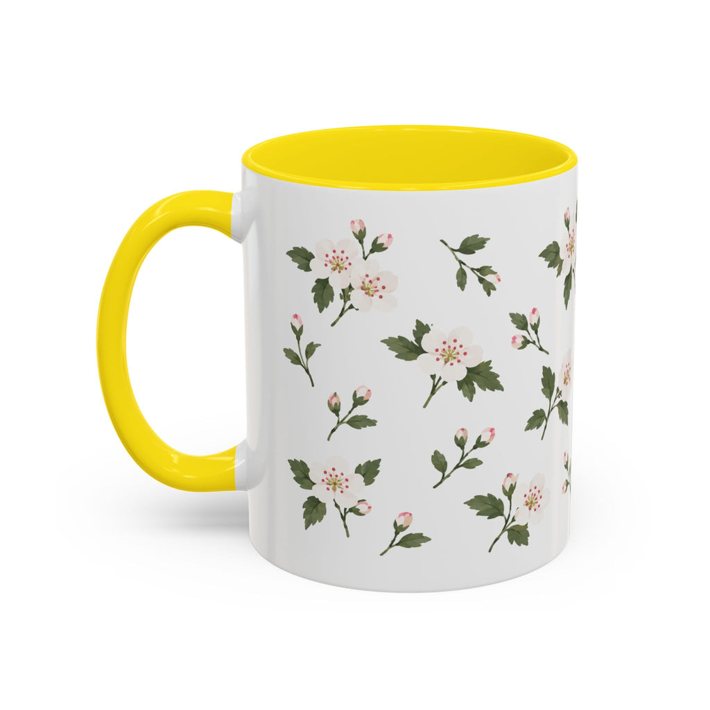 Missouri Hawthorn Mug, State Flower Floral Coffee Cup, 11oz Botanical Gift