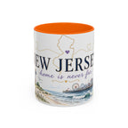 New Jersey Home State Mug | Moving Away Gift | Long Distance Friendship Coffee Cup | 11oz 15oz Accent Mug