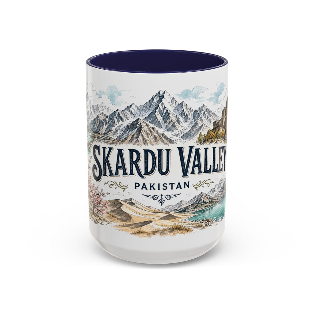 Skardu Valley Mug, Pakistan Travel Souvenir, Bucket List Gift, Accent Ceramic Coffee Mug 11oz 15oz