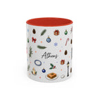 Athens Christmas Mug | Watercolor City Souvenir, Travel Gift (11oz/15oz)
