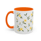 South Carolina Yellow Jessamine Mug, State Flower Floral Coffee Cup, 11oz Botanical Gift