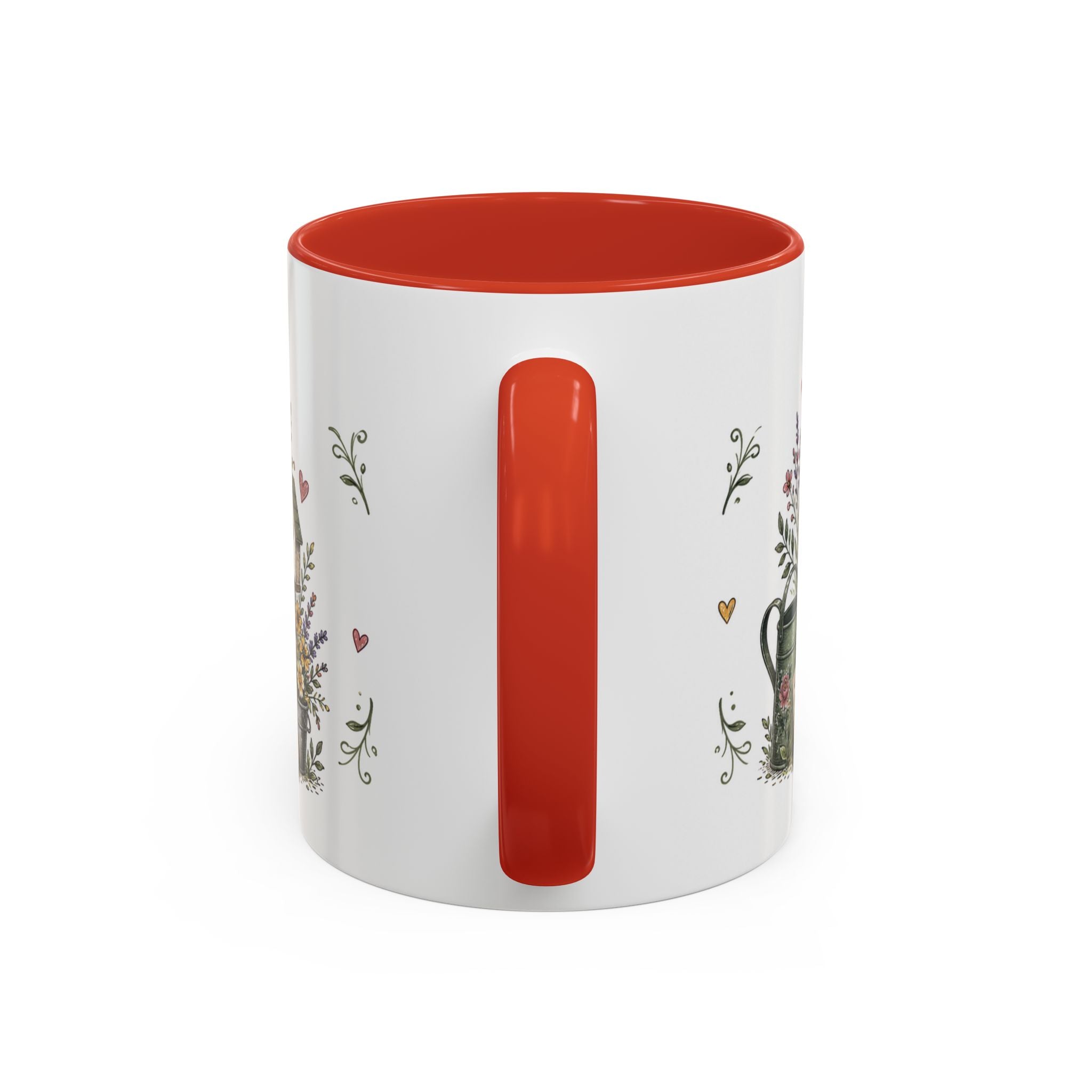 Grandma's Garden Of Love Coffee Mug | Gift From Grandkids | Accent Color Ceramic 11oz 15oz