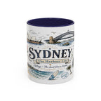 Sydney Coffee Mug | Australia Souvenir Travel Gift | Accent Color Ceramic 11oz 15oz