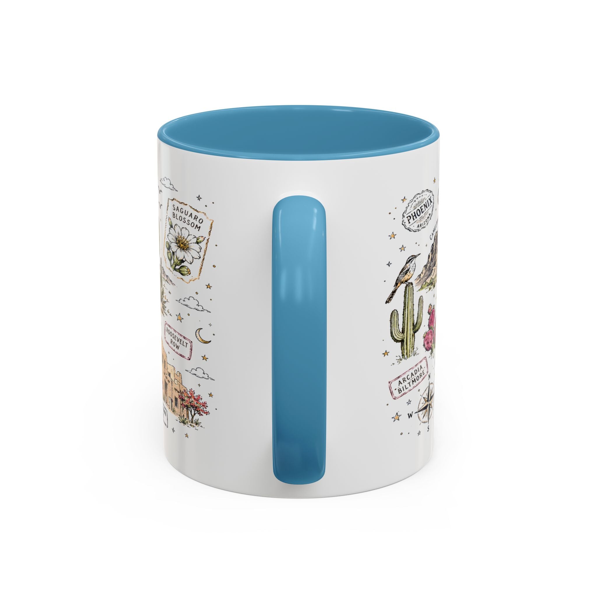 Phoenix Coffee Mug | Arizona Souvenir City Gift | Accent Color Ceramic 11oz 15oz