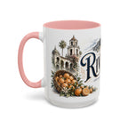 Riverside Coffee Mug | United States Travel Souvenir | Vintage Illustrated City Gift | 11 oz 15 oz Accent Mug