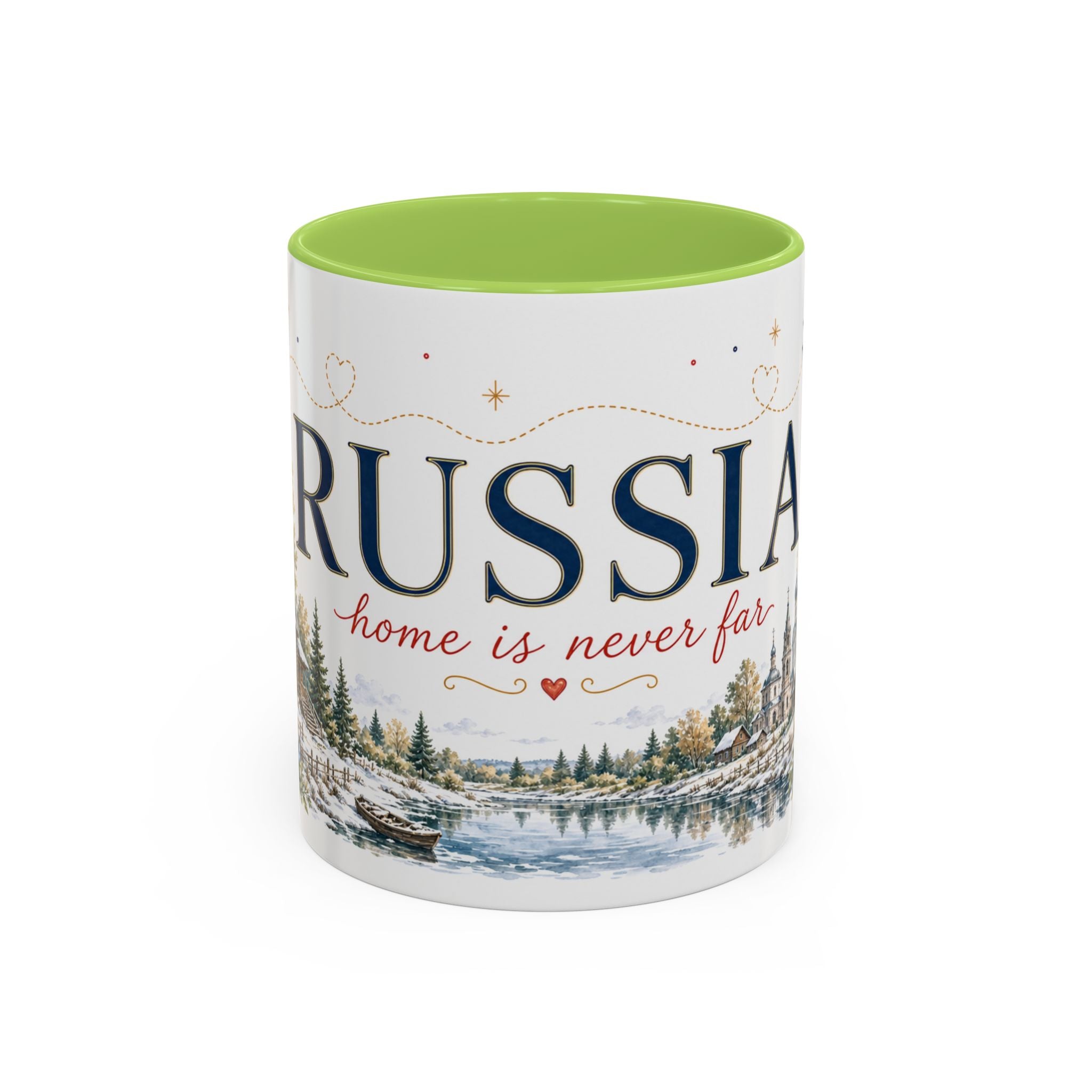 Russia Home Country Mug | Moving Away Gift | Long Distance Friendship | 11 oz 15 oz Accent Mug