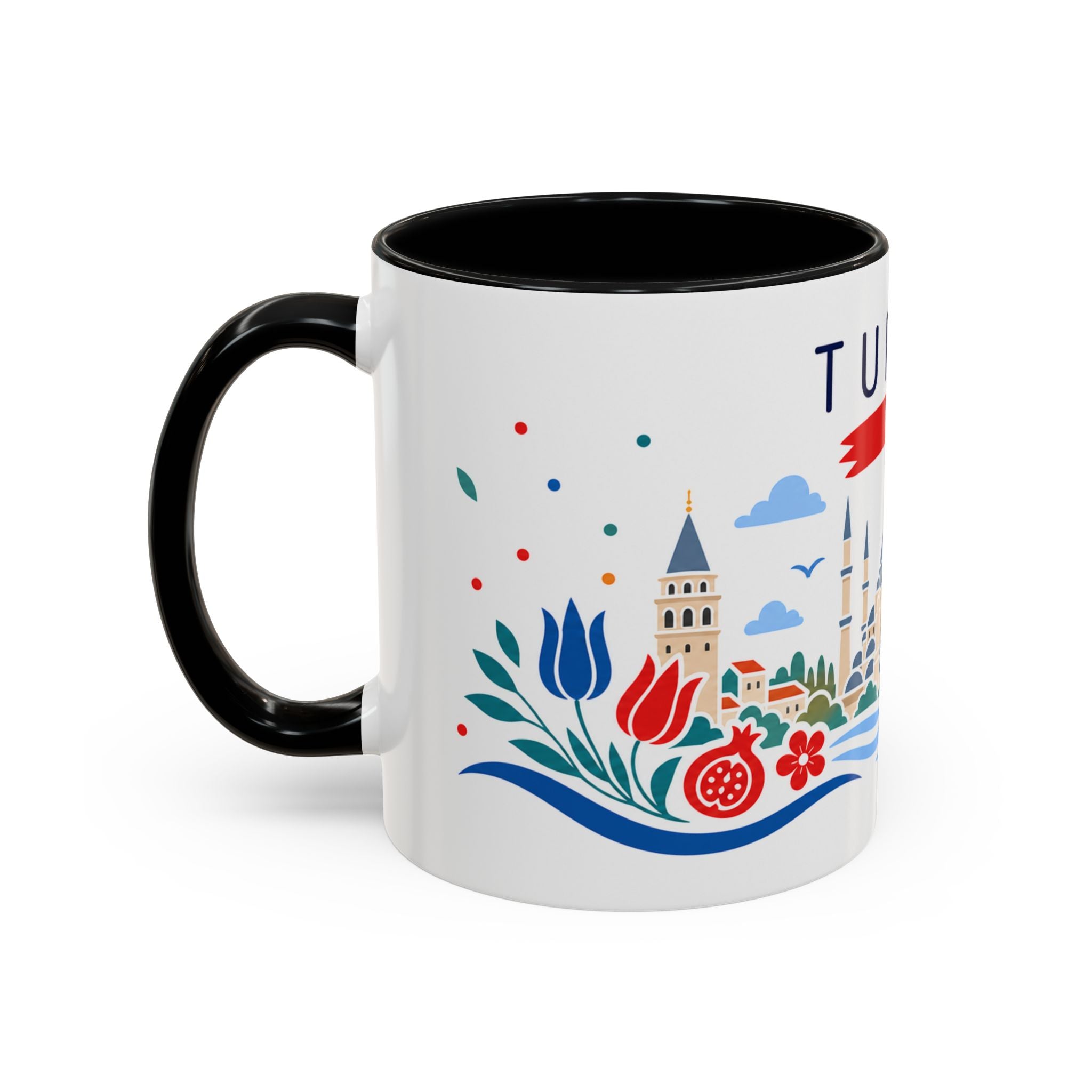Turkey Coffee Mug | Travel Souvenir Accent Mug | Country Gift Ceramic Cup 11oz 15oz