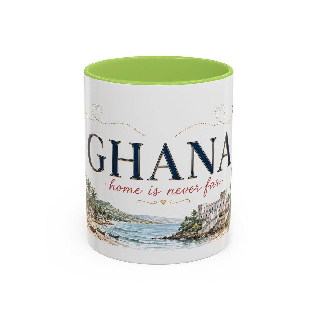 Ghana Home Country Mug | Moving Away Gift | Long Distance Friendship | 11 oz 15 oz Accent Mug