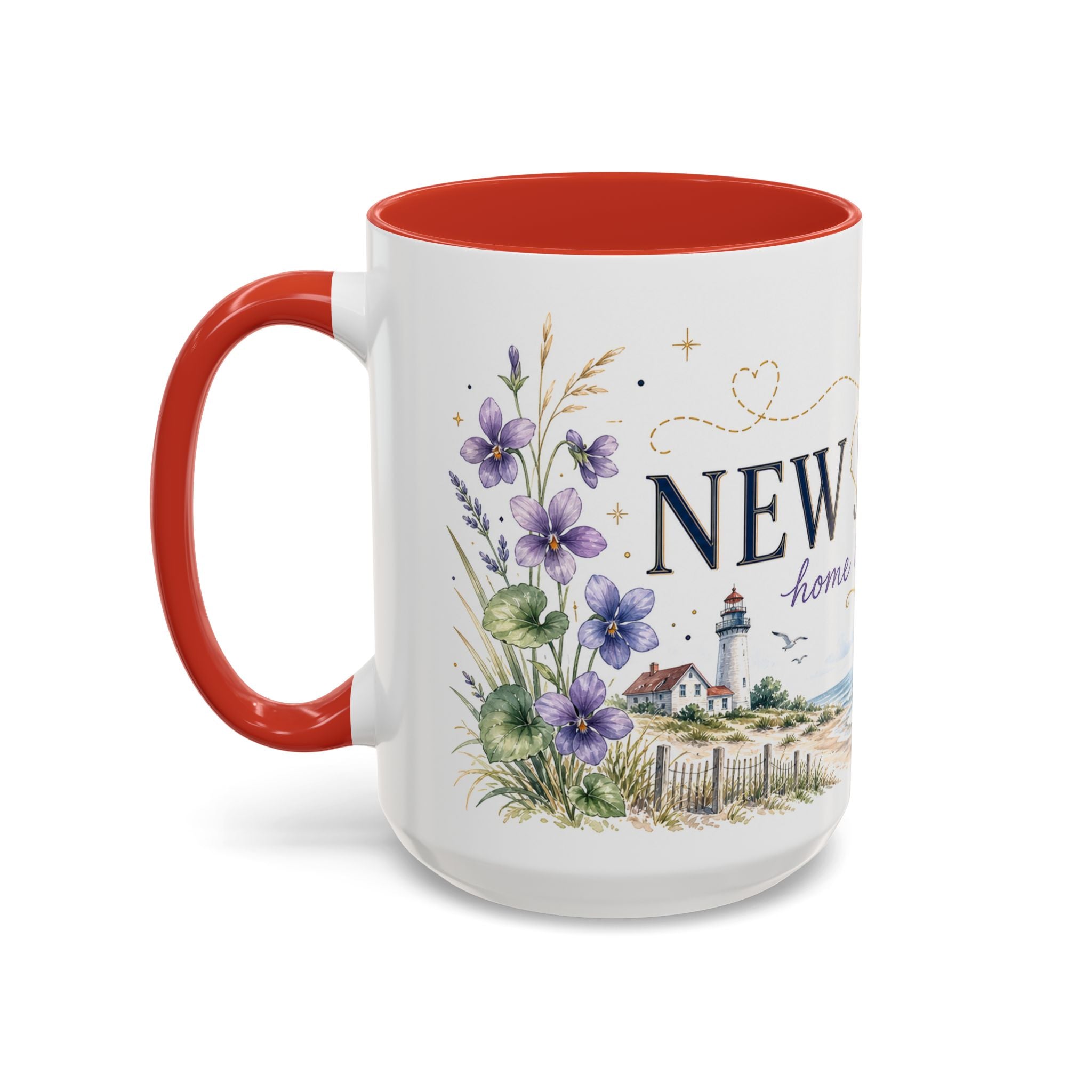 New Jersey Home State Mug | Moving Away Gift | Long Distance Friendship Coffee Cup | 11oz 15oz Accent Mug