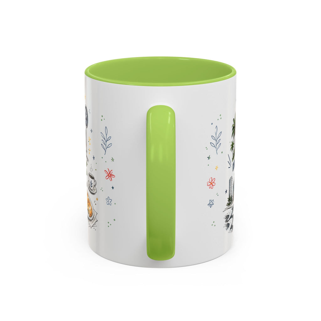 Sao Paulo Coffee Mug | Brazil Souvenir Travel Gift | Accent Color Ceramic 11oz 15oz