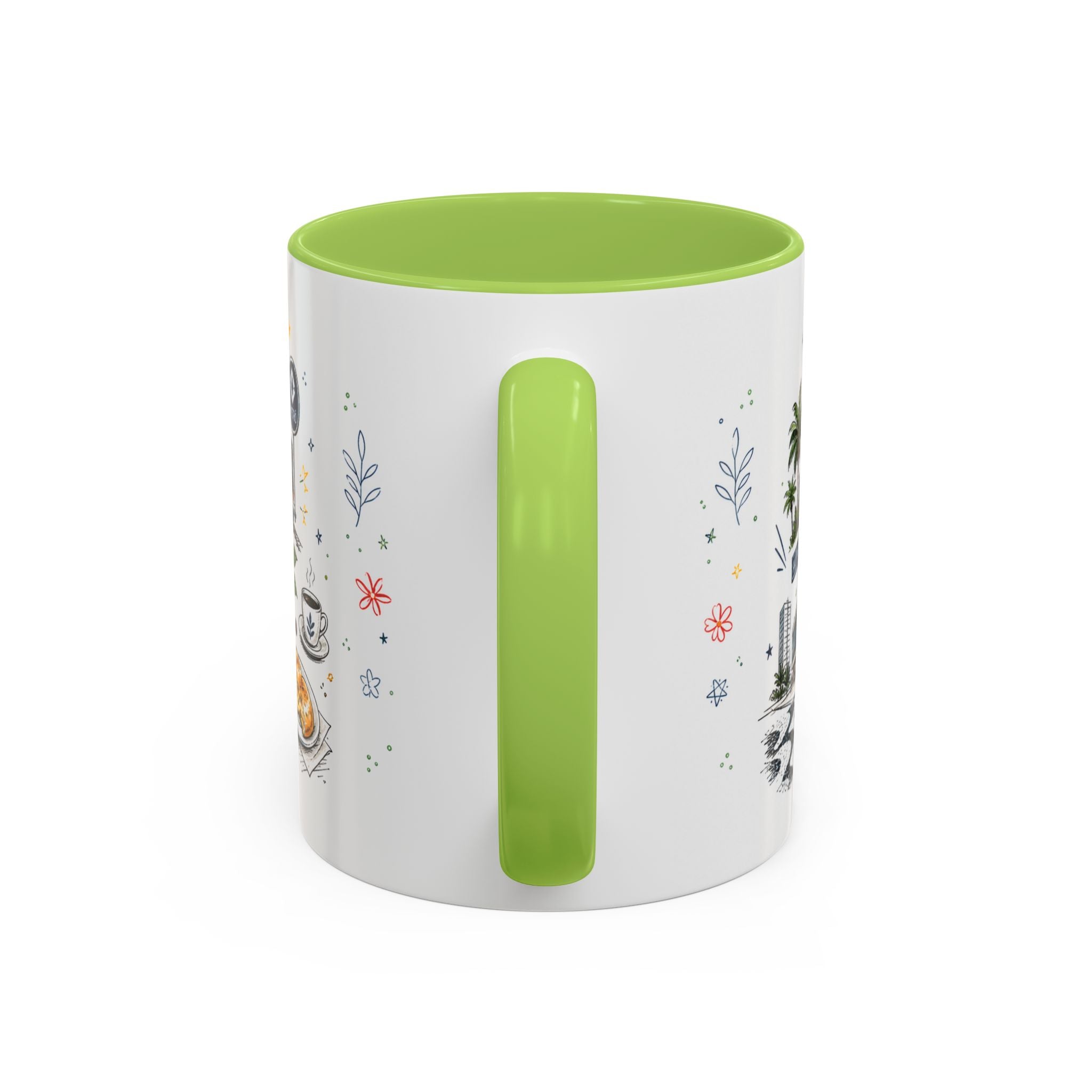Sao Paulo Coffee Mug | Brazil Souvenir Travel Gift | Accent Color Ceramic 11oz 15oz