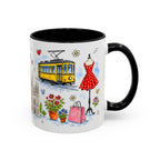 Milan Travel Mug | European City Souvenir Accent Coffee Mug | 11oz 15oz Ceramic Cup