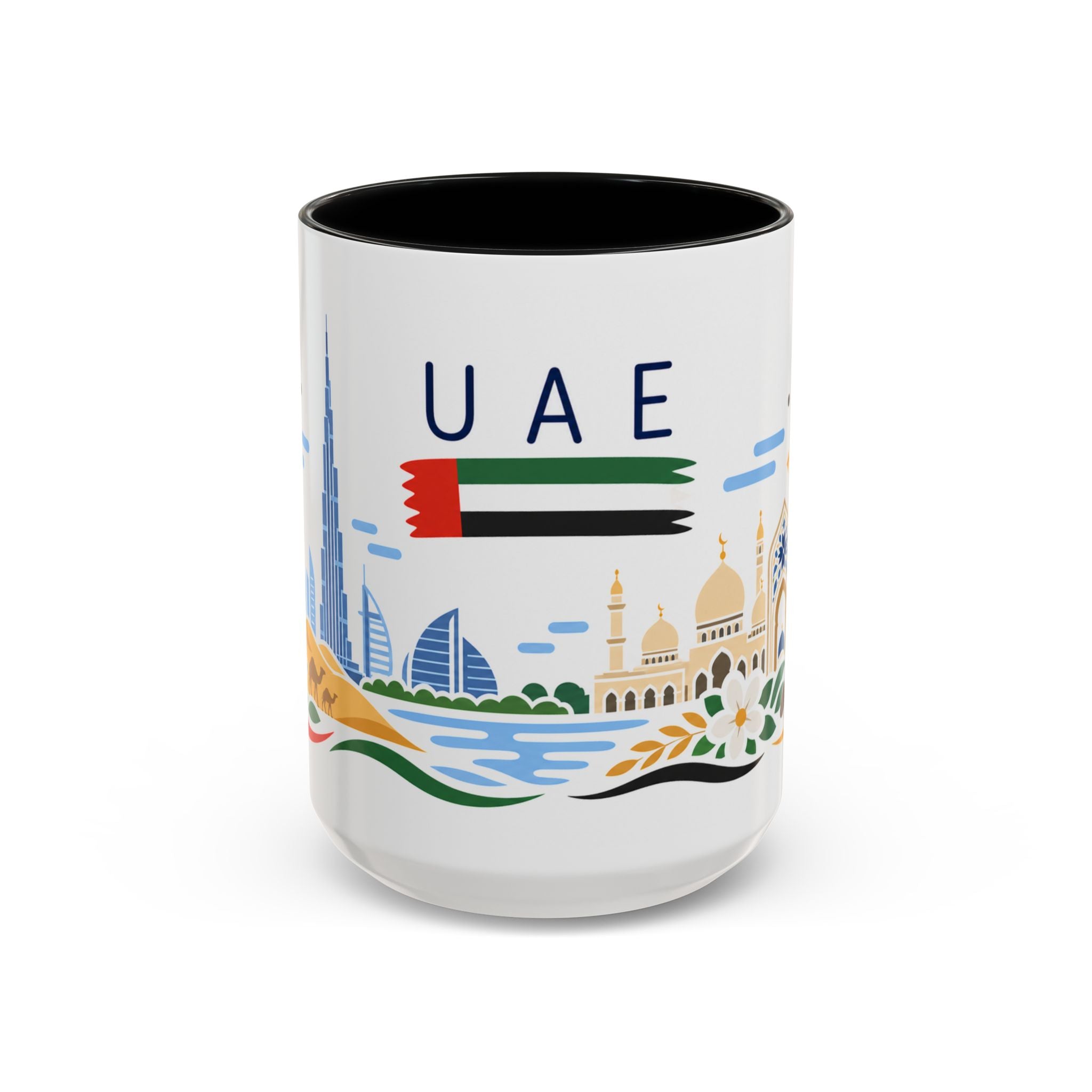 United Arab Emirates Coffee Mug | Travel Souvenir Accent Mug | Country Gift Ceramic Cup 11oz 15oz