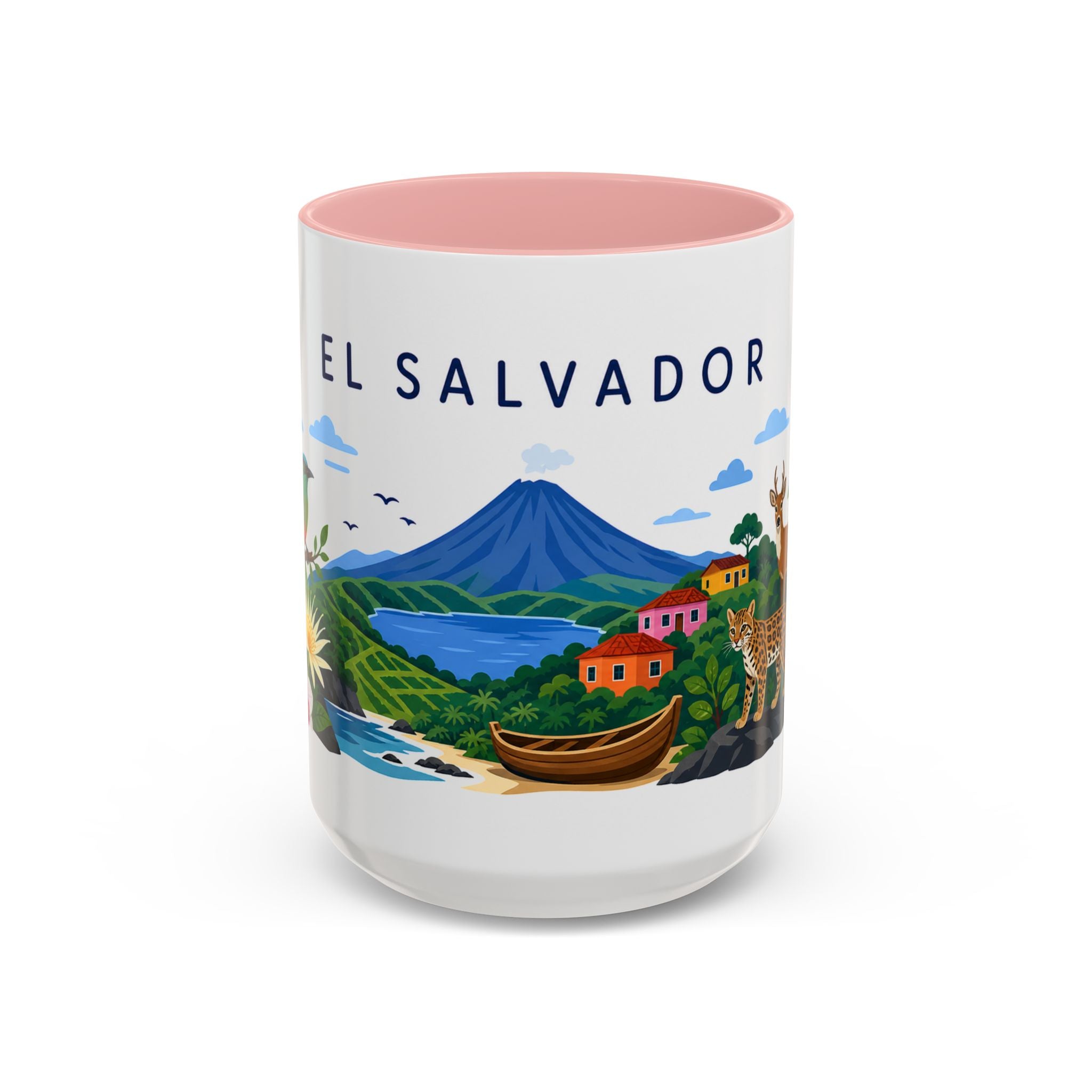 El Salvador Coffee Mug | Travel Souvenir Accent Mug | Country Gift Ceramic Cup 11oz 15oz