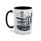 Detroit Coffee Mug | United States Travel Souvenir | Vintage Illustrated City Gift | 11 oz 15 oz Accent Mug
